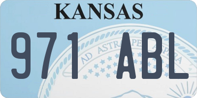 KS license plate 971ABL