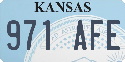 KS license plate 971AFE