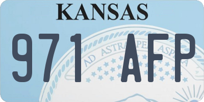 KS license plate 971AFP