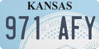 KS license plate 971AFY
