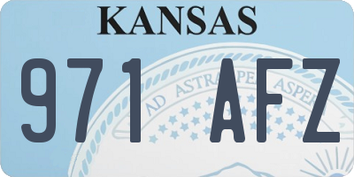 KS license plate 971AFZ