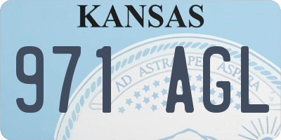 KS license plate 971AGL