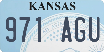 KS license plate 971AGU