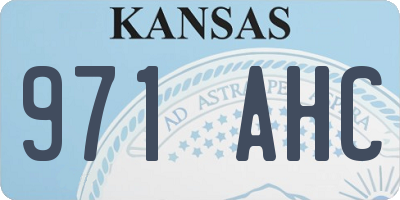 KS license plate 971AHC