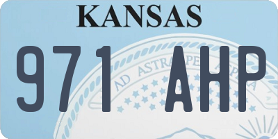 KS license plate 971AHP