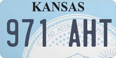 KS license plate 971AHT