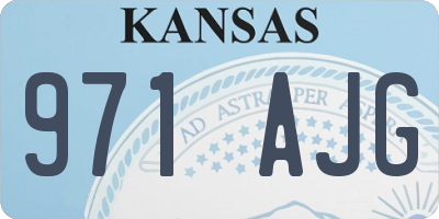 KS license plate 971AJG