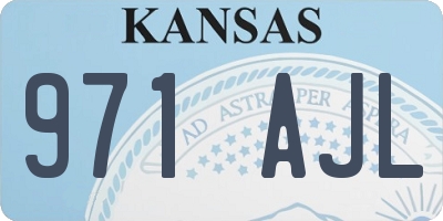 KS license plate 971AJL