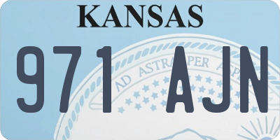 KS license plate 971AJN