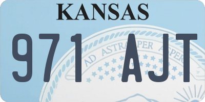 KS license plate 971AJT