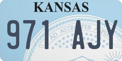 KS license plate 971AJY