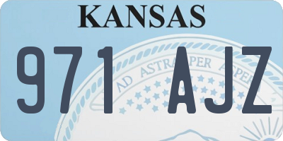 KS license plate 971AJZ