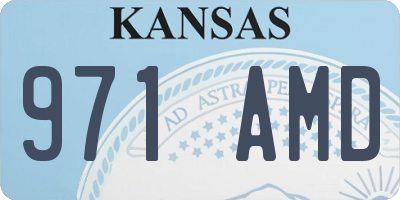 KS license plate 971AMD