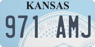 KS license plate 971AMJ
