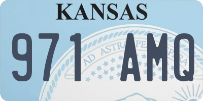 KS license plate 971AMQ