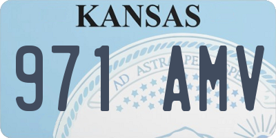 KS license plate 971AMV