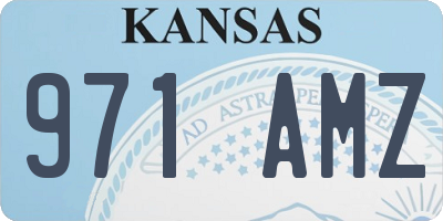 KS license plate 971AMZ