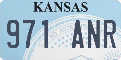 KS license plate 971ANR