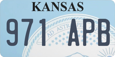 KS license plate 971APB