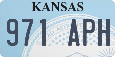 KS license plate 971APH