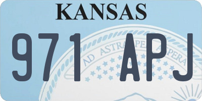 KS license plate 971APJ