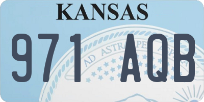 KS license plate 971AQB