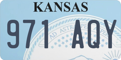 KS license plate 971AQY