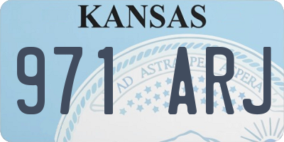 KS license plate 971ARJ