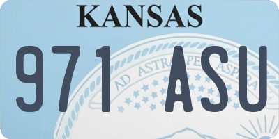 KS license plate 971ASU