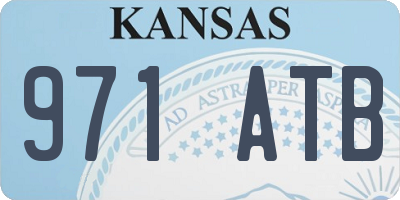 KS license plate 971ATB