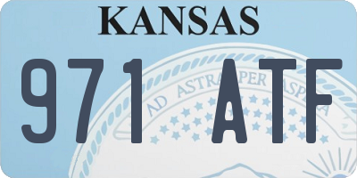 KS license plate 971ATF
