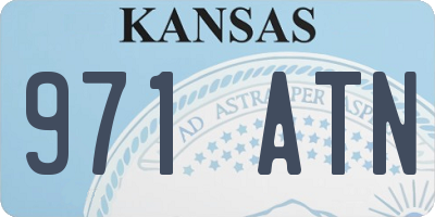 KS license plate 971ATN
