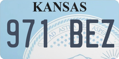 KS license plate 971BEZ