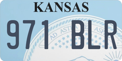 KS license plate 971BLR