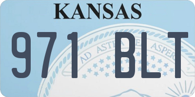 KS license plate 971BLT