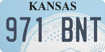 KS license plate 971BNT