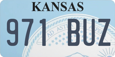 KS license plate 971BUZ