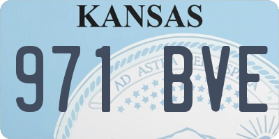 KS license plate 971BVE