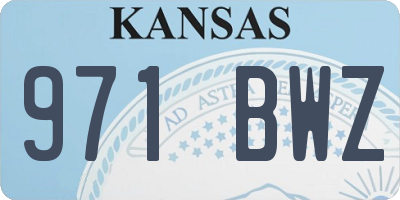 KS license plate 971BWZ