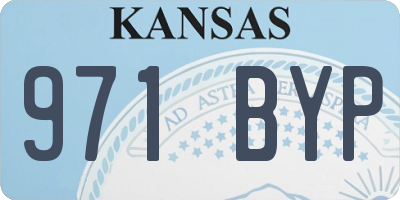 KS license plate 971BYP