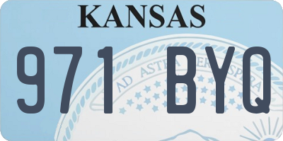KS license plate 971BYQ