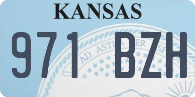KS license plate 971BZH