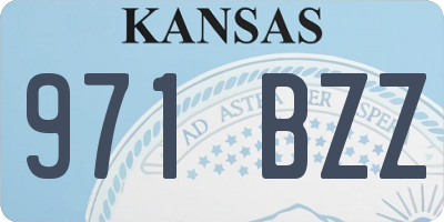 KS license plate 971BZZ