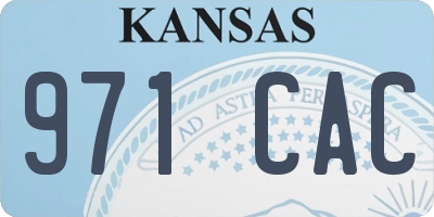 KS license plate 971CAC