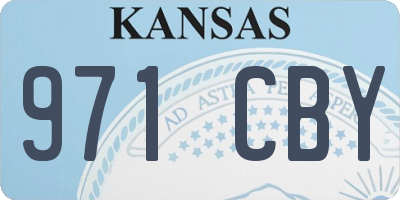 KS license plate 971CBY