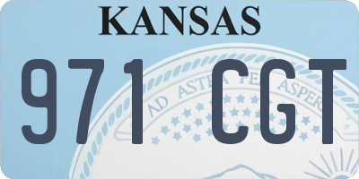 KS license plate 971CGT