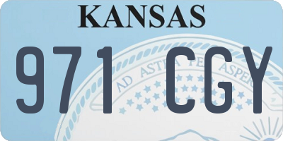 KS license plate 971CGY