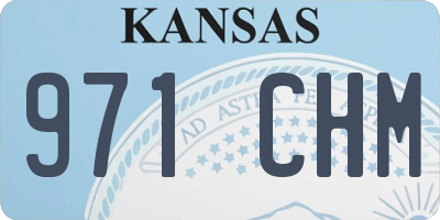 KS license plate 971CHM