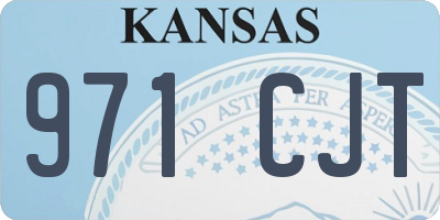 KS license plate 971CJT
