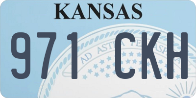 KS license plate 971CKH